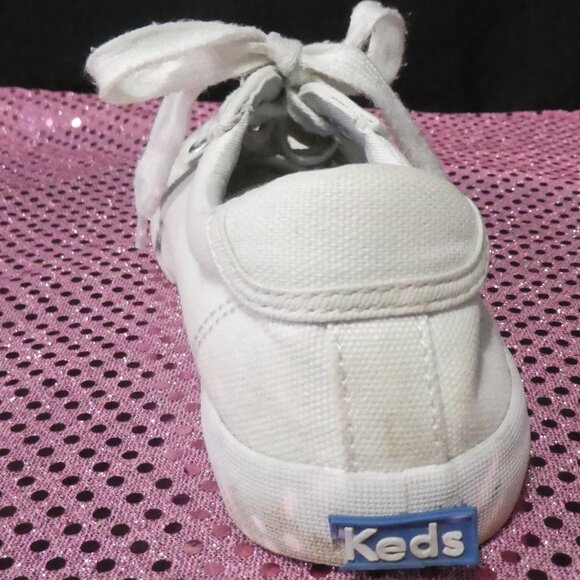 KEDS - Memory Foam Sneakers | 13M | Girls White Crew Kick '75 Shoes - Picture 6 of 15